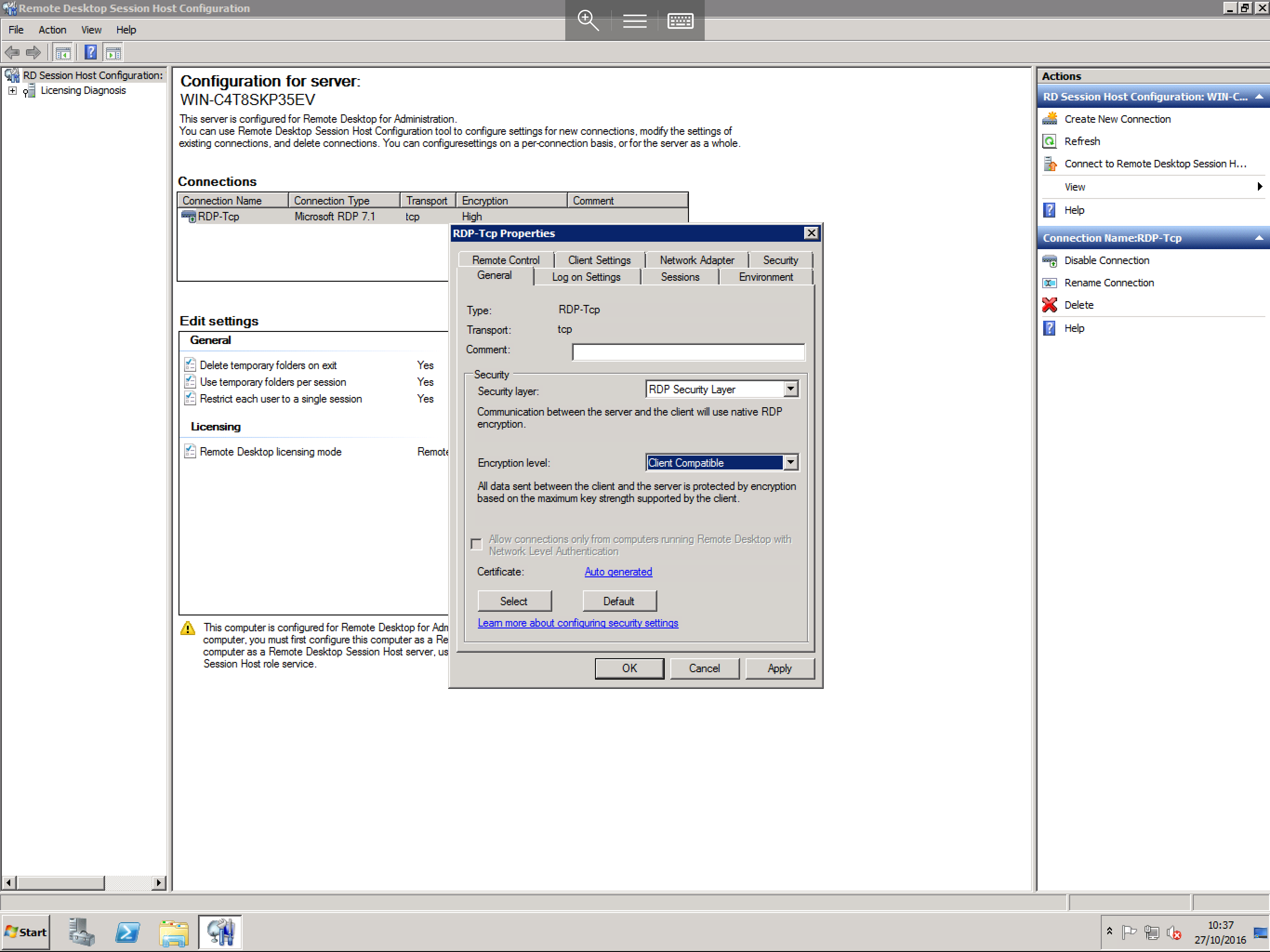 RDP-TCP Prop