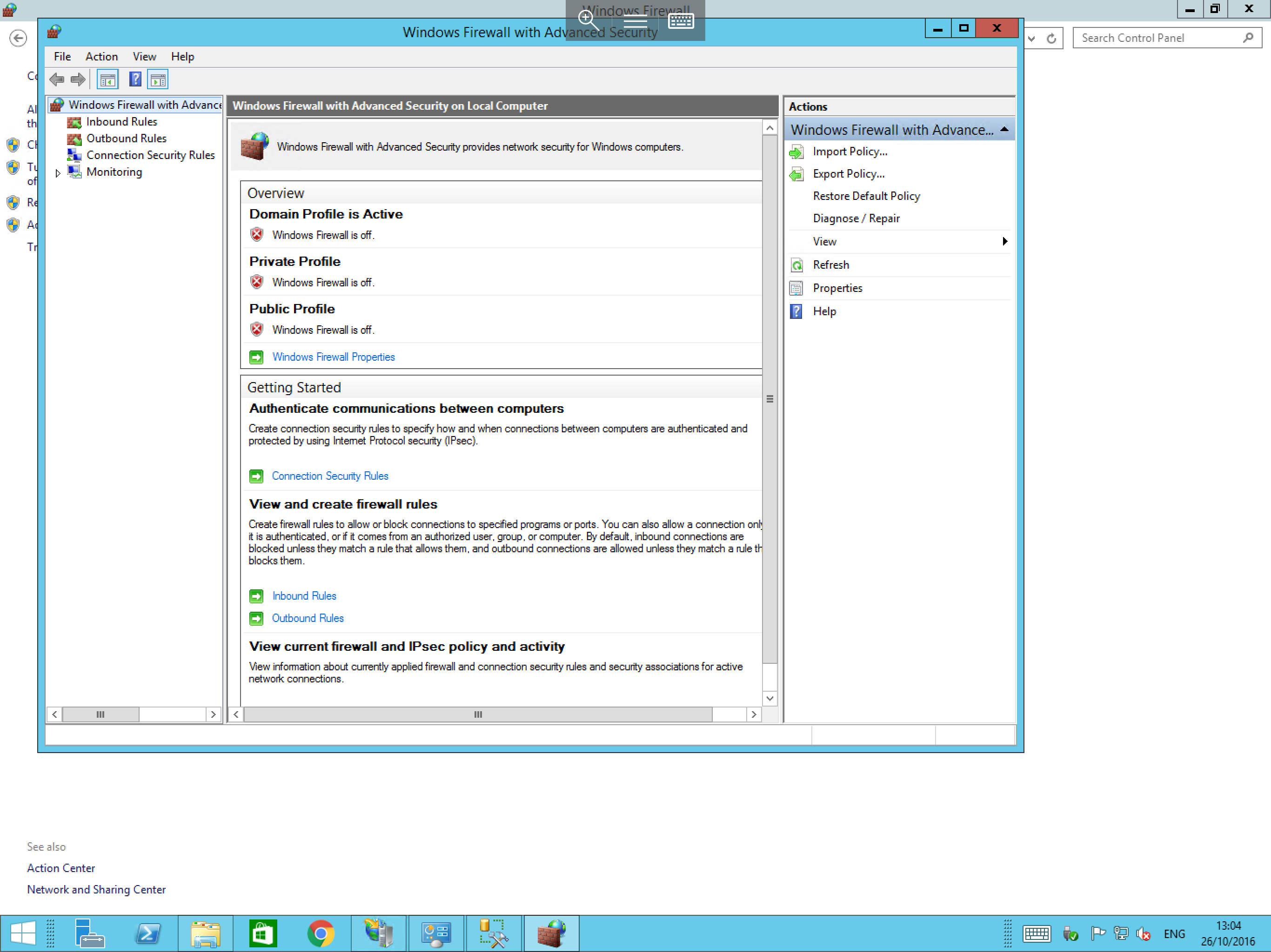 Windows Firewall Advanced
