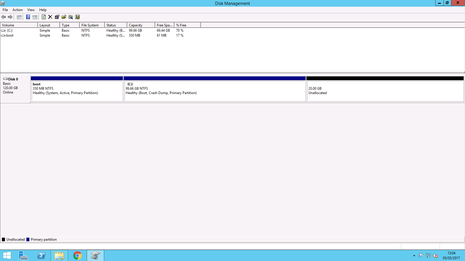 Disk Management-With Extra Space