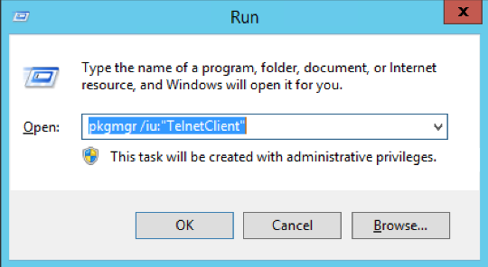 Install Telnet