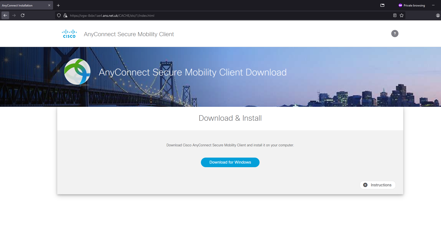 AnyConnect Client download