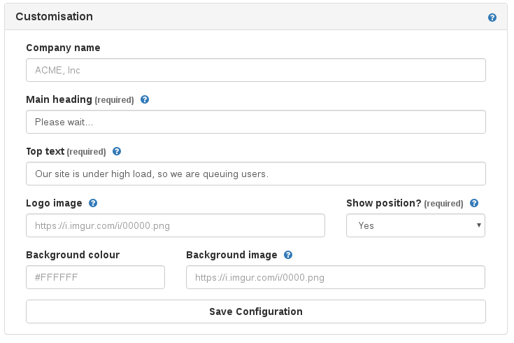 Webcel Queue Admin Customise