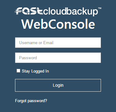 web console login