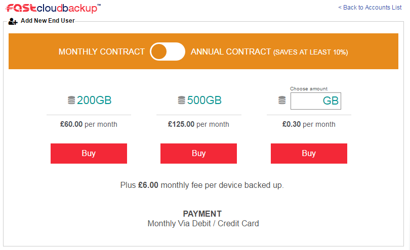 add user billing
