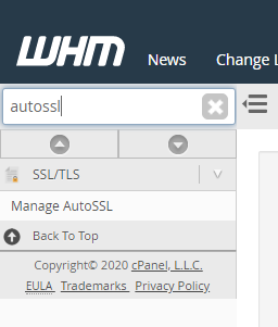 AutoSSL search