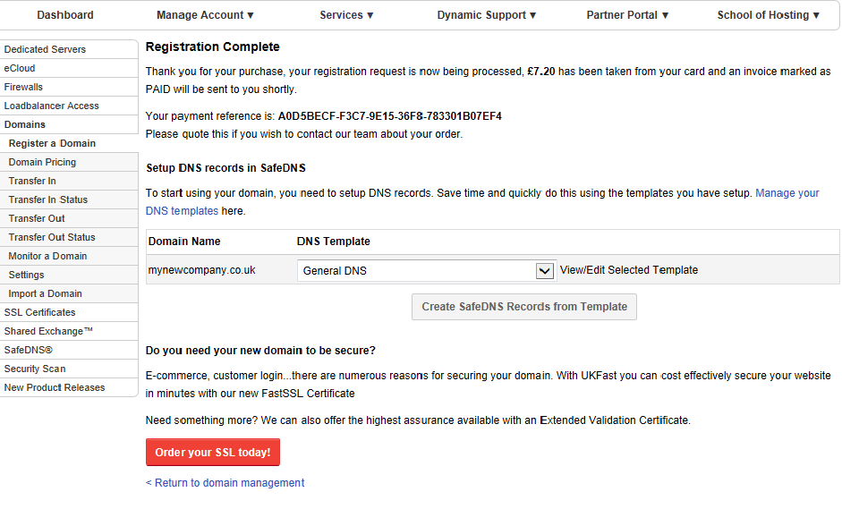 register a domain name
